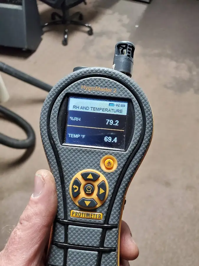 Moisture meter humidity assessment for Fire & Smoke Damage Restoration in Fairfax